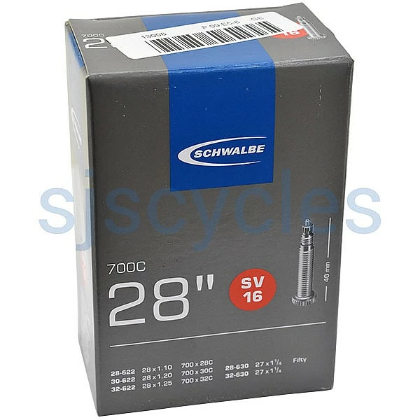 Schwalbe Tyres Schwalbe SV16 Presta Tube - 700c/27" Tyres - 28-622 To 32-622 & 28-630 To 32-630 3 Schwalbe Tyres Schwalbe SV16 Presta Tube - 700c/27" Tyres - 28-622 To 32-622 & 28-630 To 32-630