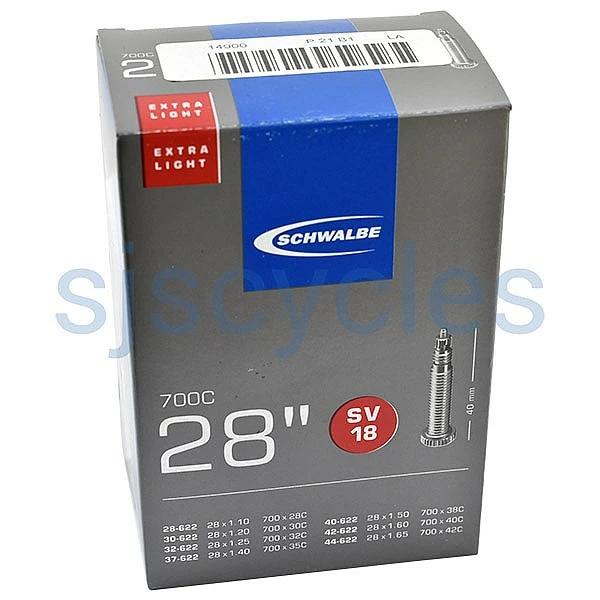 Schwalbe Tyres Schwalbe SV18 XLight Presta Tube - 28" Tyres - 28-622 To 44-622 3 Schwalbe Tyres Schwalbe SV18 XLight Presta Tube - 28" Tyres - 28-622 To 44-622