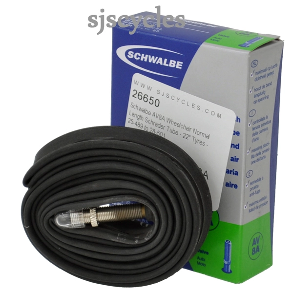 Schwalbe Tyres Schwalbe AV8A Schrader Tube - 22" Tyres - 25-489 To 28-489 & 25-501 To 28-501 3 Schwalbe Tyres Schwalbe AV8A Schrader Tube - 22" Tyres - 25-489 To 28-489 & 25-501 To 28-501