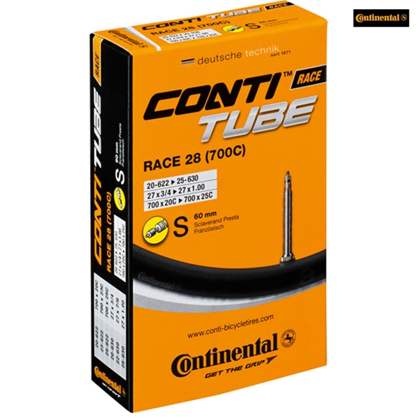 Continental Race 28 60mm Presta Tube - 700c/27" Tyres - 20-622 To 25-630 3 Continental Race 28 60mm Presta Tube - 700c/27" Tyres - 20-622 To 25-630