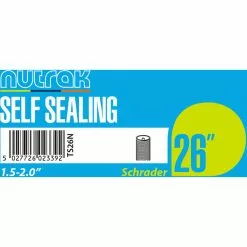 Nutrak Self-Sealing Schrader Valve Inner Tube 26 X 1.5 - 1.95 Inch 37/47-559
