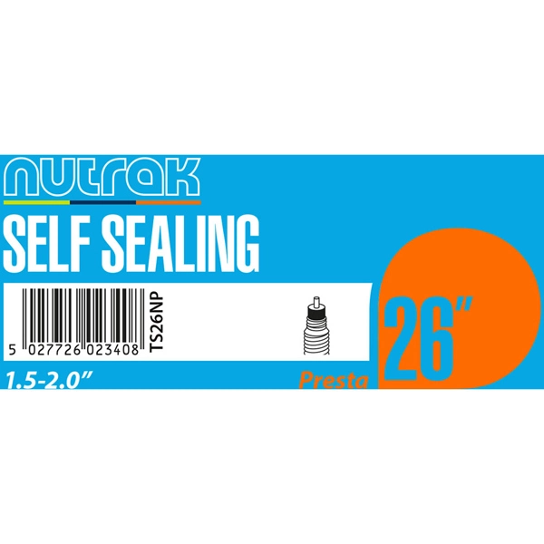 Nutrak Self-Sealing Presta Valve Inner Tube 26 X 1.5 - 2.00 Inch 37/47-559 3 Nutrak Self-Sealing Presta Valve Inner Tube 26 X 1.5 - 2.00 Inch 37/47-559