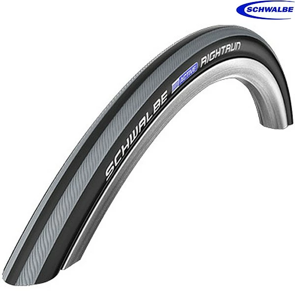 Schwalbe Tyres Schwalbe Rightrun HS387 Tyre - Black'n Roll / Grey Stripes - 22 X 1.00 Inch 25-489 3 Schwalbe Tyres Schwalbe Rightrun HS387 Tyre - Black'n Roll / Grey Stripes - 22 X 1.00 Inch 25-489