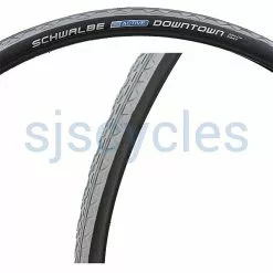 Schwalbe Tyres Schwalbe Downtown HS342 Wheelchair Tyre - Grey - 24 X 1 3/8 Inch 37-540