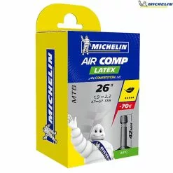 Michelin Aircomp Latex MTB 42mm Schrader Tube - 26" Tyres - 47-559 To 57-559