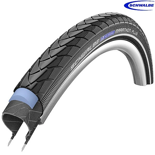 Schwalbe Tyres Schwalbe Marathon Plus HS440 Tyre With Reflex - 700 X 28 28-622 3 Schwalbe Tyres Schwalbe Marathon Plus HS440 Tyre With Reflex - 700 X 28 28-622