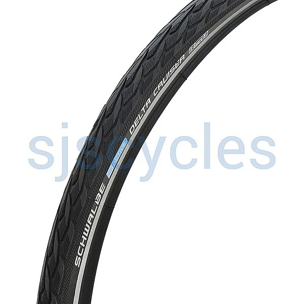 Schwalbe Tyres Schwalbe Delta Cruiser Plus HS431 Tyre With Reflex - 26 X 1.75 Inch 47-559 3 Schwalbe Tyres Schwalbe Delta Cruiser Plus HS431 Tyre With Reflex - 26 X 1.75 Inch 47-559