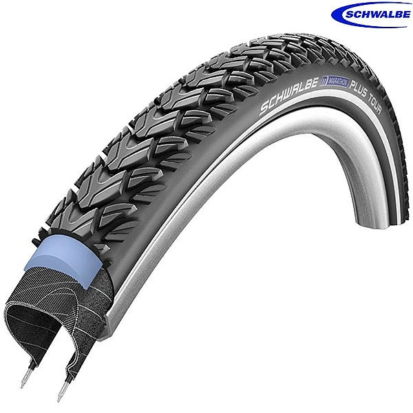 Schwalbe Tyres Schwalbe Marathon Plus Tour HS404 Tyre With Reflex - 28 X 1.75 Inch 47-622 3 Schwalbe Tyres Schwalbe Marathon Plus Tour HS404 Tyre With Reflex - 28 X 1.75 Inch 47-622