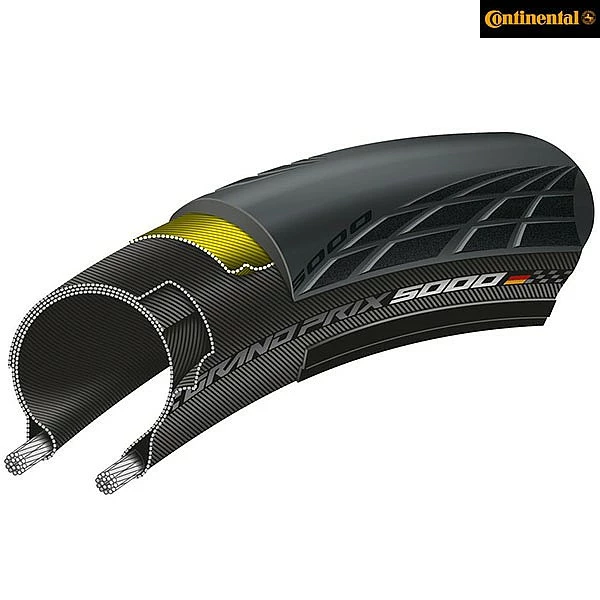 Continental Grand Prix 5000 Clincher Folding Tyre - 700 X 32 32-622 3 Continental Grand Prix 5000 Clincher Folding Tyre - 700 X 32 32-622