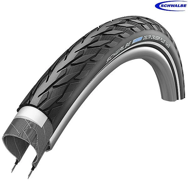 Schwalbe Tyres Schwalbe Delta Cruiser Plus HS431 Tyre With Reflex - 700 X 28 28-622 3 Schwalbe Tyres Schwalbe Delta Cruiser Plus HS431 Tyre With Reflex - 700 X 28 28-622