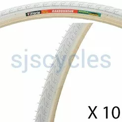 Vittoria Randonneur Tyre - White - 700 X 28 28-622 10 Pack