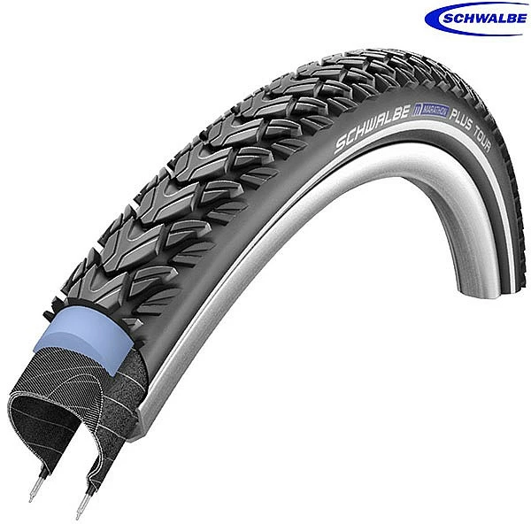 Schwalbe Tyres Schwalbe Marathon Plus Tour HS404 Tyre - 26 X 1.75 Inch 47-559 3 Schwalbe Tyres Schwalbe Marathon Plus Tour HS404 Tyre - 26 X 1.75 Inch 47-559