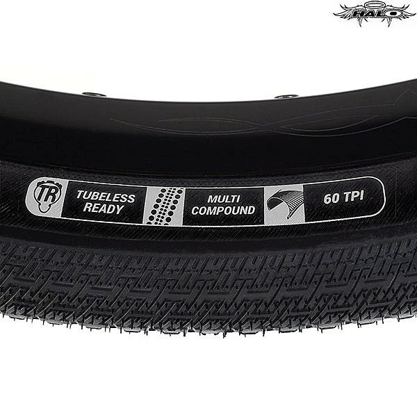 Halo RXR Road Plus Gravel Tubeless Folding Tyre - Black - 650B X 47 47-584 6 Halo RXR Road Plus Gravel Tubeless Folding Tyre - Black - 650B X 47 47-584 - Image 4