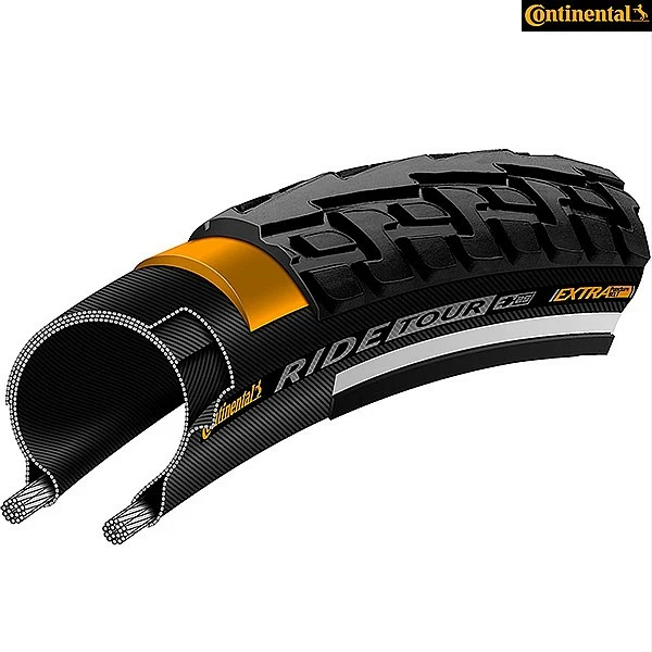 Continental Ride Tour Tyre With Reflex - 26 X 1.75 Inch 47-559 3 Continental Ride Tour Tyre With Reflex - 26 X 1.75 Inch 47-559