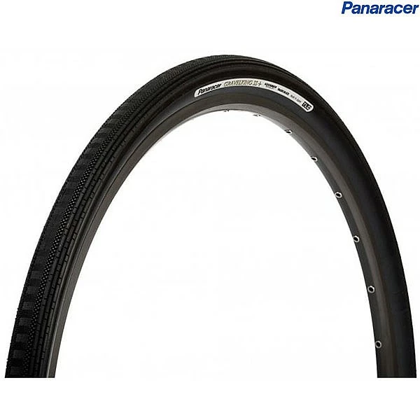 Panaracer GravelKing Semi Slick Plus TLC Tubeless Folding Tyre - Black / Black - 700 X 38 40-622 3 Panaracer GravelKing Semi Slick Plus TLC Tubeless Folding Tyre - Black / Black - 700 X 38 40-622
