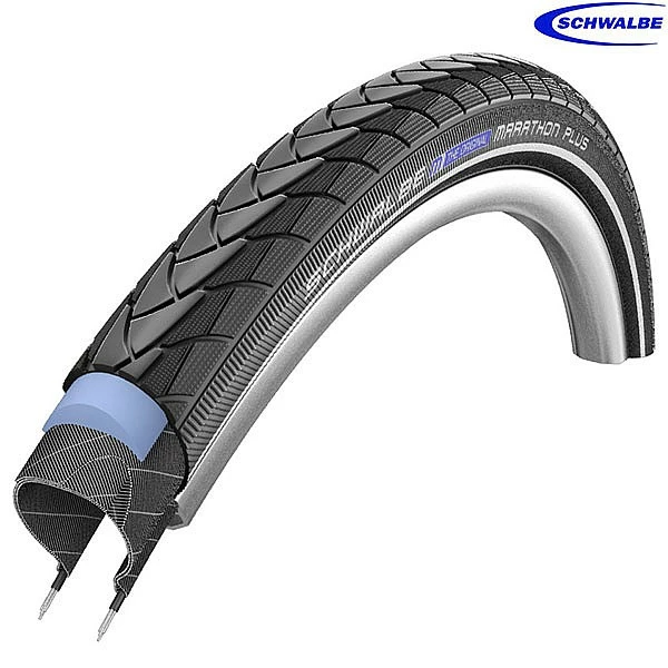 Schwalbe Tyres Schwalbe Marathon Plus HS440 Tyre - 24 X 1.75 Inch 47-507 3 Schwalbe Tyres Schwalbe Marathon Plus HS440 Tyre - 24 X 1.75 Inch 47-507