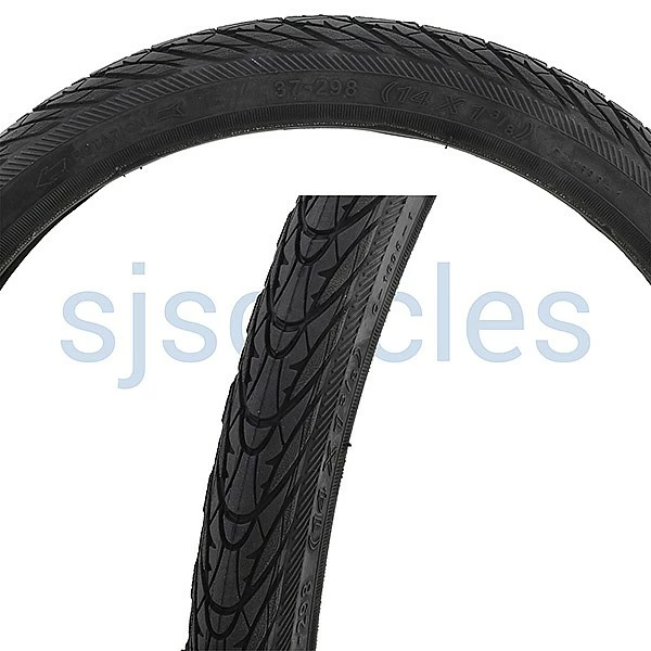 RJT Road Tyre - Black - 14 X 1 3/8 Inch 37-298 3 RJT Road Tyre - Black - 14 X 1 3/8 Inch 37-298