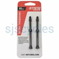Stans No Tubes Universal Alloy Valve Stems - Black - 80 Mm